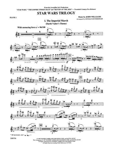 Star Warsr Trilogy Flute By John Williams Digital Sheet Music For Part Download And Print