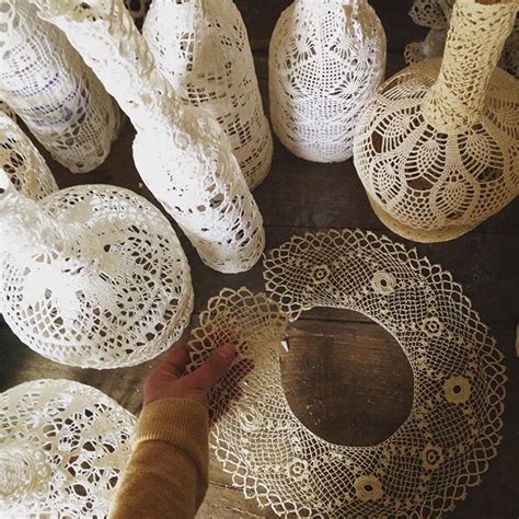 20 Beautiful Upcycled Doily Crochet Decor Items From Maillo Doilies