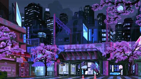 Anime City Live Wallpaper Pc Conocemos El Trabajo De Pixel Jeff
