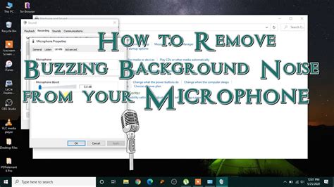 How To Remove Buzzing Background Noise From Your Microphone All