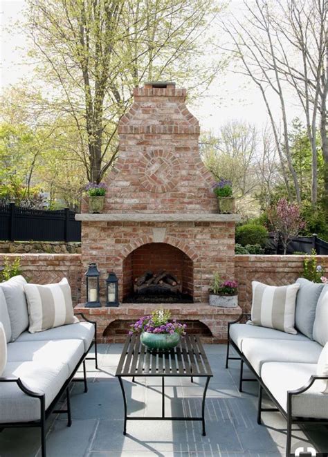 7 Best Outdoor Brick Fireplaces Images On Pinterest Decks Fireplace