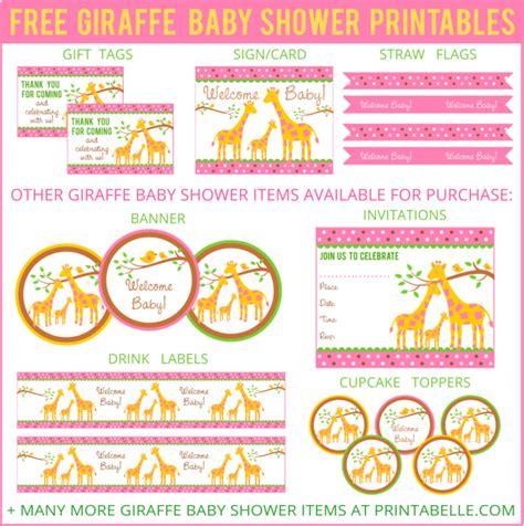 See how many hidden words you can find! Baby Shower Pink Giraffe Free Printables + extras ...