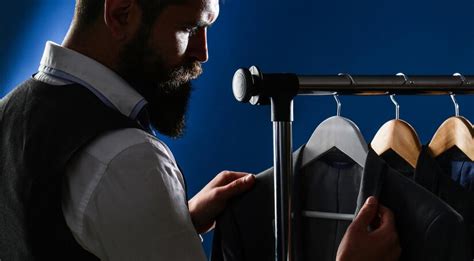Premium Photo Luxury Mens Classic Suits On Rack In Elegant Mens
