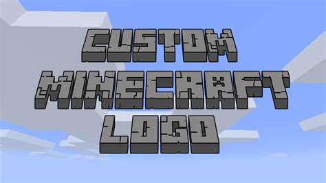 Create Custom Minecraft Logo Easy Tutorial Photoshop Youtube