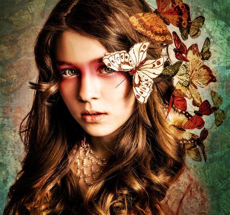 Butterfly Girl Photograph By Renee Sarasvati