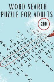 Word Search Puzzle For Adults Word Search Puzzle Book 200 Word