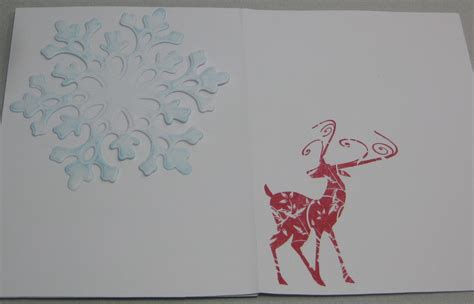 Karens Kreative Kards Snowflake Scene With New Stamps