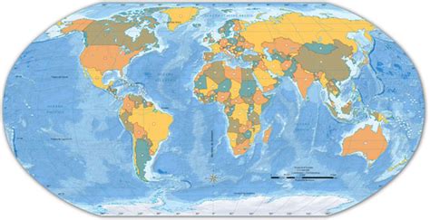 Um Atlas De Mapas Mundiais Mapa Politico Colorido Com Mares Azuis E Images