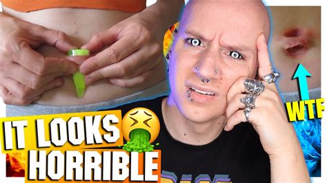 She Stretched Her Belly Button Piercing To 30mm Roly Reacts Youtube