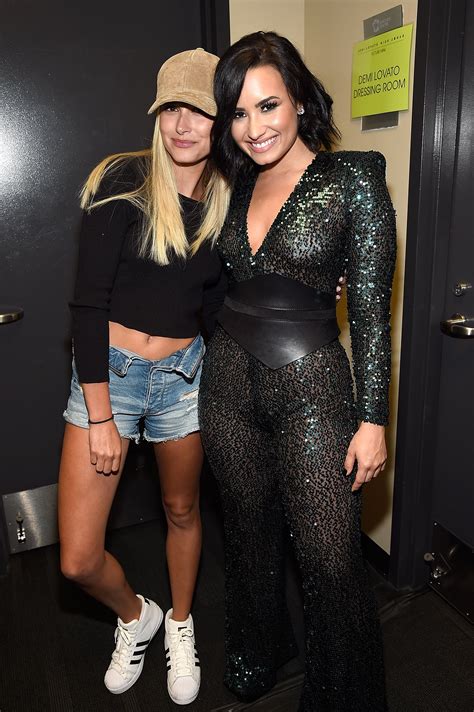 demi lovato thinks justin bieber s wife hailey is her guardian angel