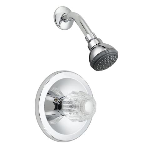 Ldr Cp Chrome Acrylic Single Handle Shower Faucet Set Walmart Com