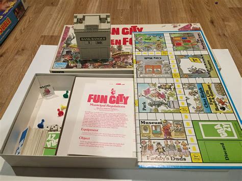 Vintage Fun City Game Board Game Parker Brothers Kenner Slog Etsy
