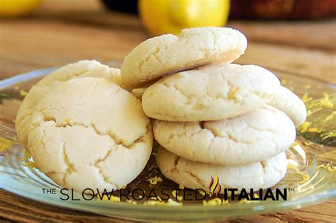Lemon ricotta cookies with lemon glaze. Lemon Almond Crinkle Cookies