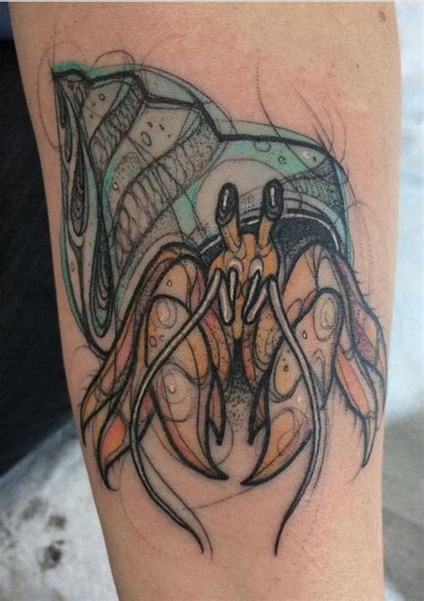 The Artist Really Brings Life To The Hermit Crab Pin Up Tattoos Love