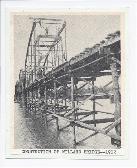 Construction Of The Willard Bridge Willard Kansas Kansas Memory