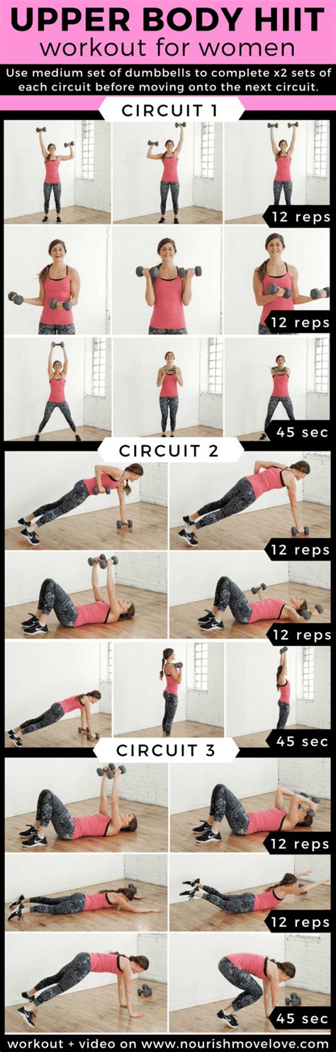 Upper Body Hiit Workout For Women Nourish Move Love