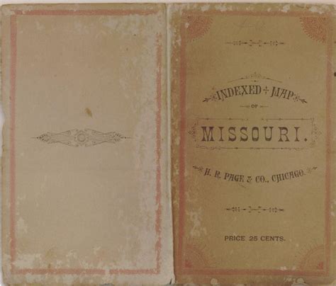 Old World Auctions Auction 123 Lot 297 Map Of Missouri