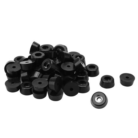 50pcs rubber feet bumper for furniture chair feet with washer d17x15xh8mm
