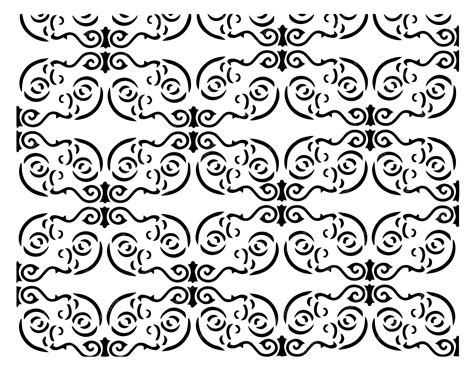 Premium Vector Pattern Vector Stencil Black And White