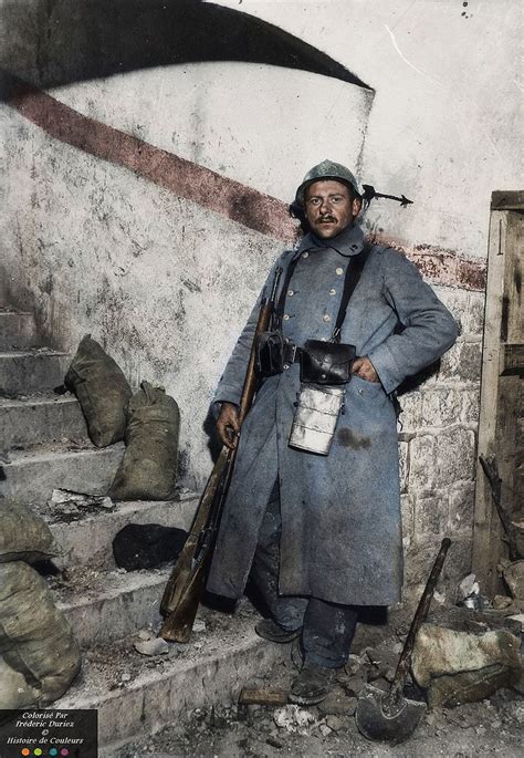 Daily Ww1 4 A French Soldier At The Fort Vaux 1916 Colourized Rww1