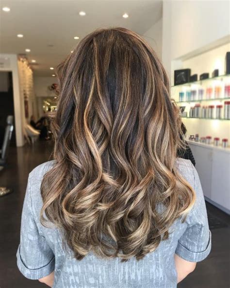 Cute bob haircut with ombre blue highlights. 35 Stunning Brown Hair with Highlights for 2020