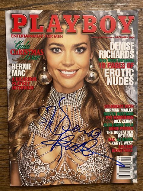 Mavin Denise Richards Signed December Playboy Magazine
