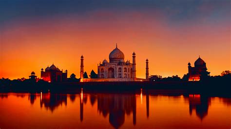 12 taj mahal 4k wallpapers and background images. Download 1920x1080 Wallpaper The Taj Mahal, Sunset, Full ...