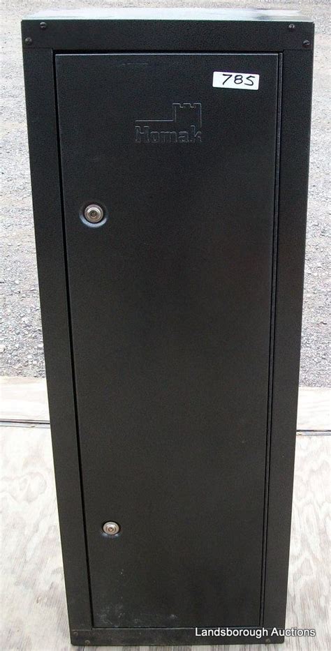 Cheap metal electronic weapon gun safe locker cabinets. HOMAK 7 GUN CABINET WITH KEY