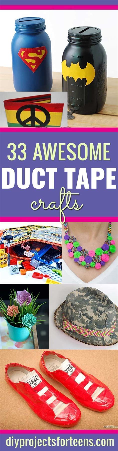 33 Amazingly Awesome Duct Tape Projects Tape Crafts Duct Tape Crafts