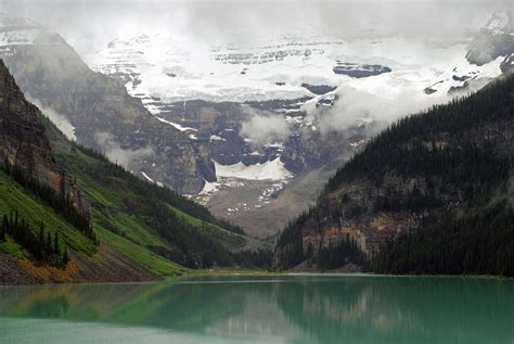 Lake Louise Is A Glacial Lake In Alberta Located In Banff National Park