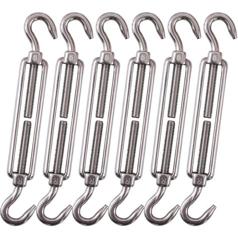 Cozihom M6 Hook And Hookc To C Turnbuckle 304 Stainless Steel Hardware