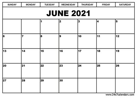 Check spelling or type a new query. Free Printable June 2021 Calendar : 24x7calendars.com