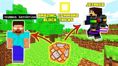 Amazing Command Block Tricks You Never Seen Before In Minecraft And