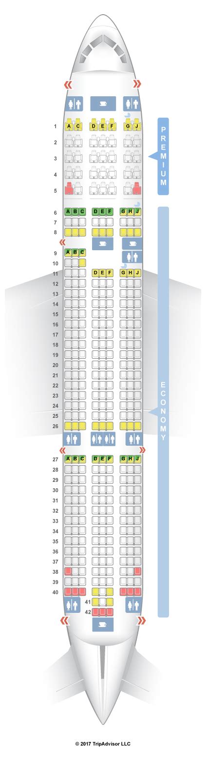 47 Seat Map For Westjet Dreamliner