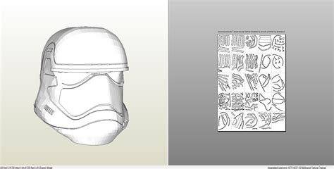 Papercraft Pdo File Template For Star Wars Episode 7 Stormtrooper