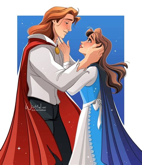 wistful on instagram “true love with belle and prince adam ️ here is a new drawing of t