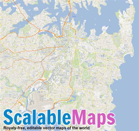 Scalablemaps Vector Map Of Sydney Gmap Regional Map Theme Images And