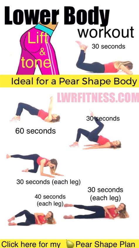 Lower Body Workout At Home Ideal For Pear Shape Body Ideal Lower