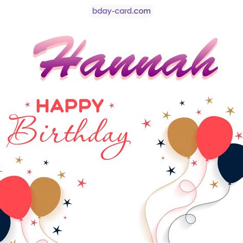 Birthday Images For Hannah 💐 — Free Happy Bday Pictures And Photos