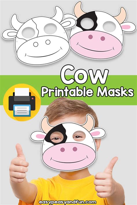 Printable Cow Mask Template Easy Peasy And Fun Membership