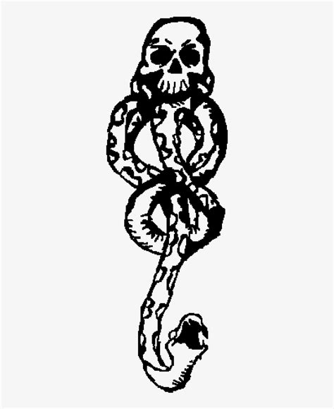 Dark Mark - Harry Potter Skull And Snakes Tattoo - Free Transparent PNG