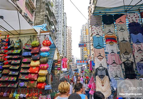 Ladies Market In Mong Kok Stock Photo