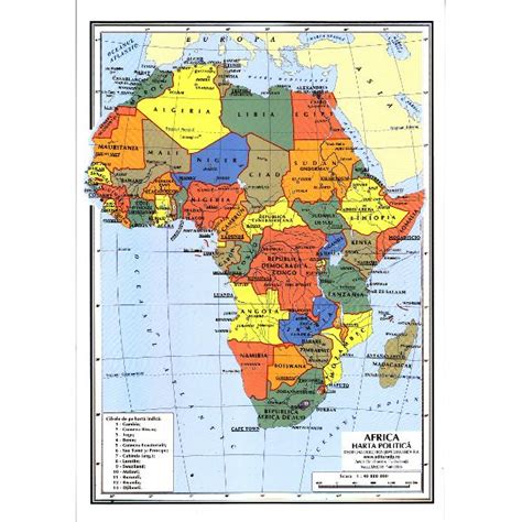 Harta Africa Fizica Africa Politica Emagro