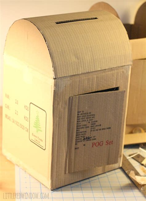 Diy Cardboard Play Mailbox Little Red Window