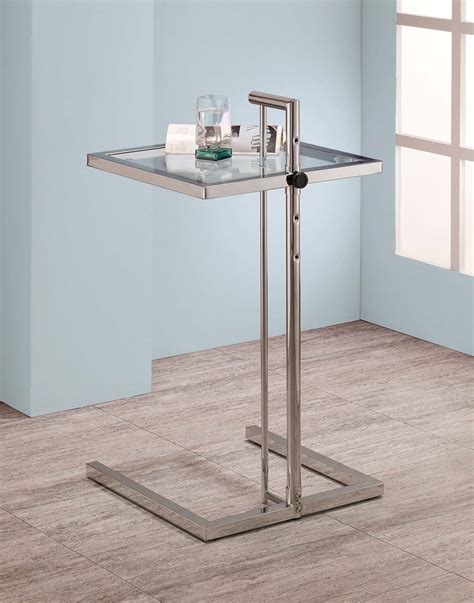 Coaster 900998 Adjustable Snack Table Chrome 900998 At