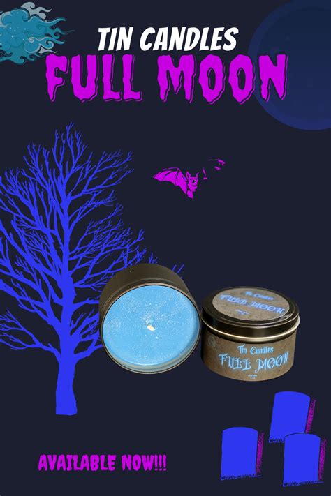 Full Moon Halloween Full Moon Moon Candle Fall Fragrance