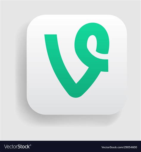 Vine Logo Icon Royalty Free Vector Image Vectorstock