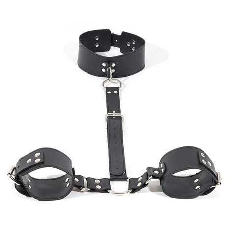 Bondage Sex Toy Handcuff Adult Slave Game Neck Collar Fetish Women Erotic Wrist Strap Restraint