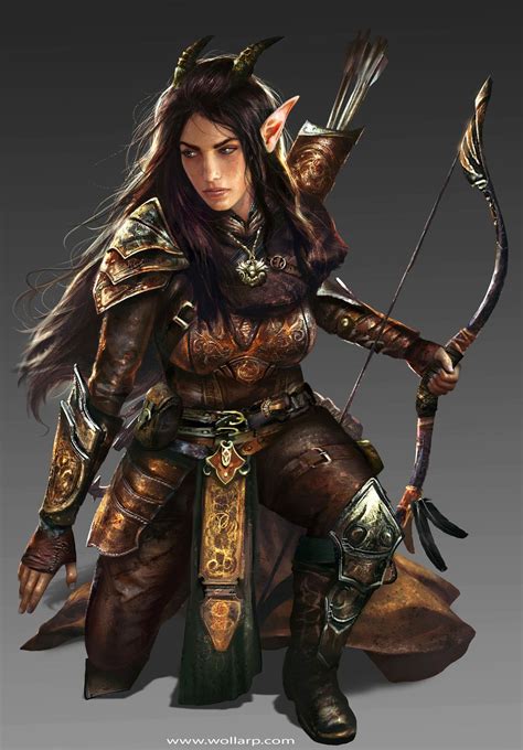 Illiandra Burkewood Warriors Of Light Manthos Lappas Fantasy Female
