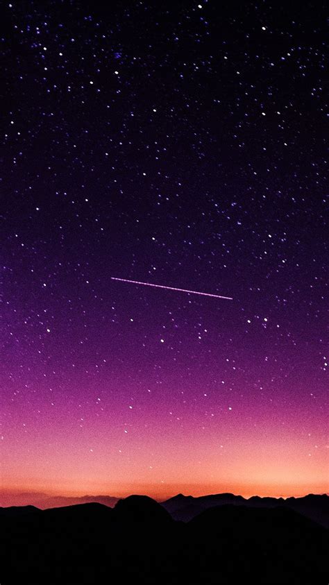 ne63-star-galaxy-night-sky-mountain-purple-red-nature-space-wallpaper